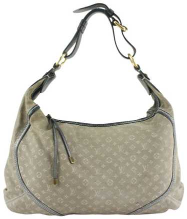 Louis Vuitton Brown Ebene Monogram Mini Lin Manon mm Artsy Hobo Galliera Bag 927