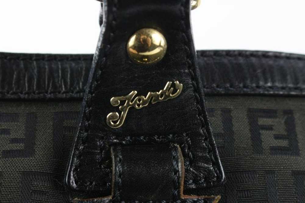 Fendi Fendi Black FF Monogram Zucca Shopper Tote … - image 5