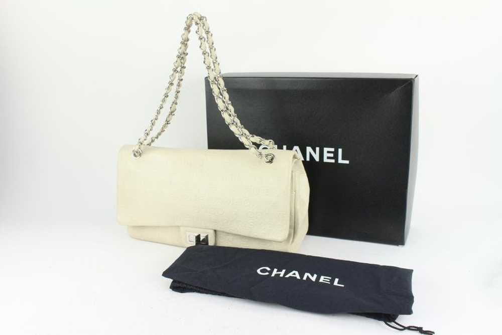 Chanel Chanel Ivory CC Calfskin Maxi Double Flap … - image 12