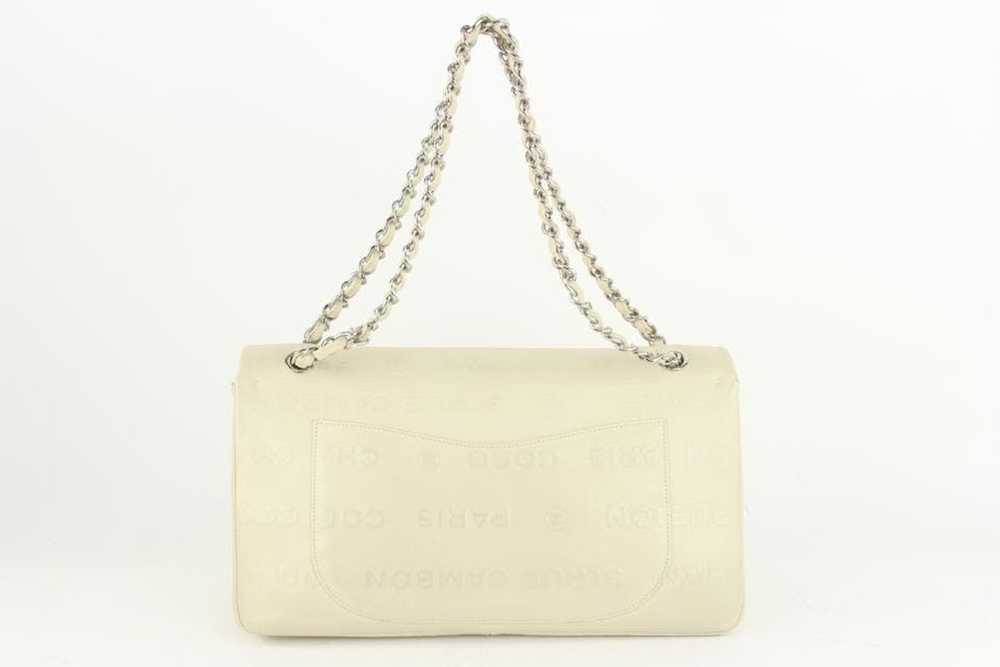Chanel Chanel Ivory CC Calfskin Maxi Double Flap … - image 5