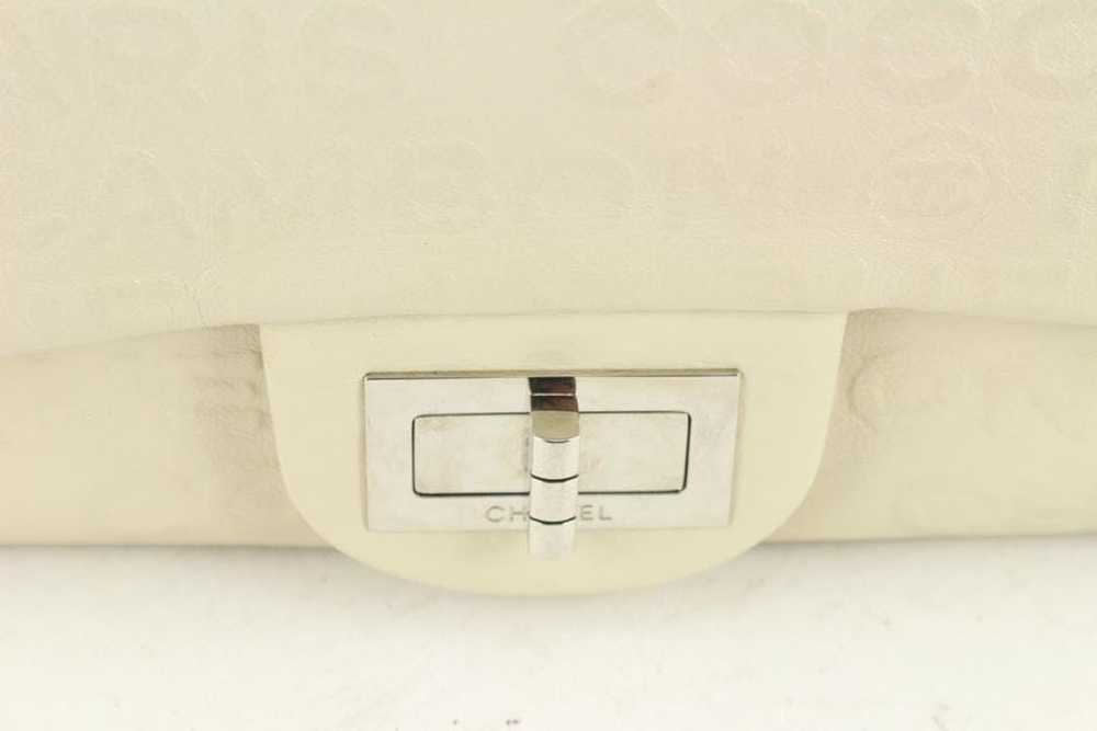 Chanel Chanel Ivory CC Calfskin Maxi Double Flap … - image 7
