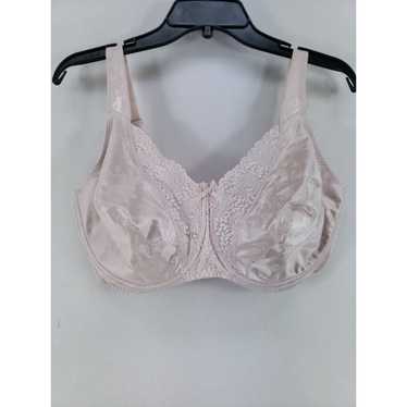Vintage New With Tags Playtex Feel Beautiful Full Figure Embroidered  Underwire Bra Body Beige 44D 