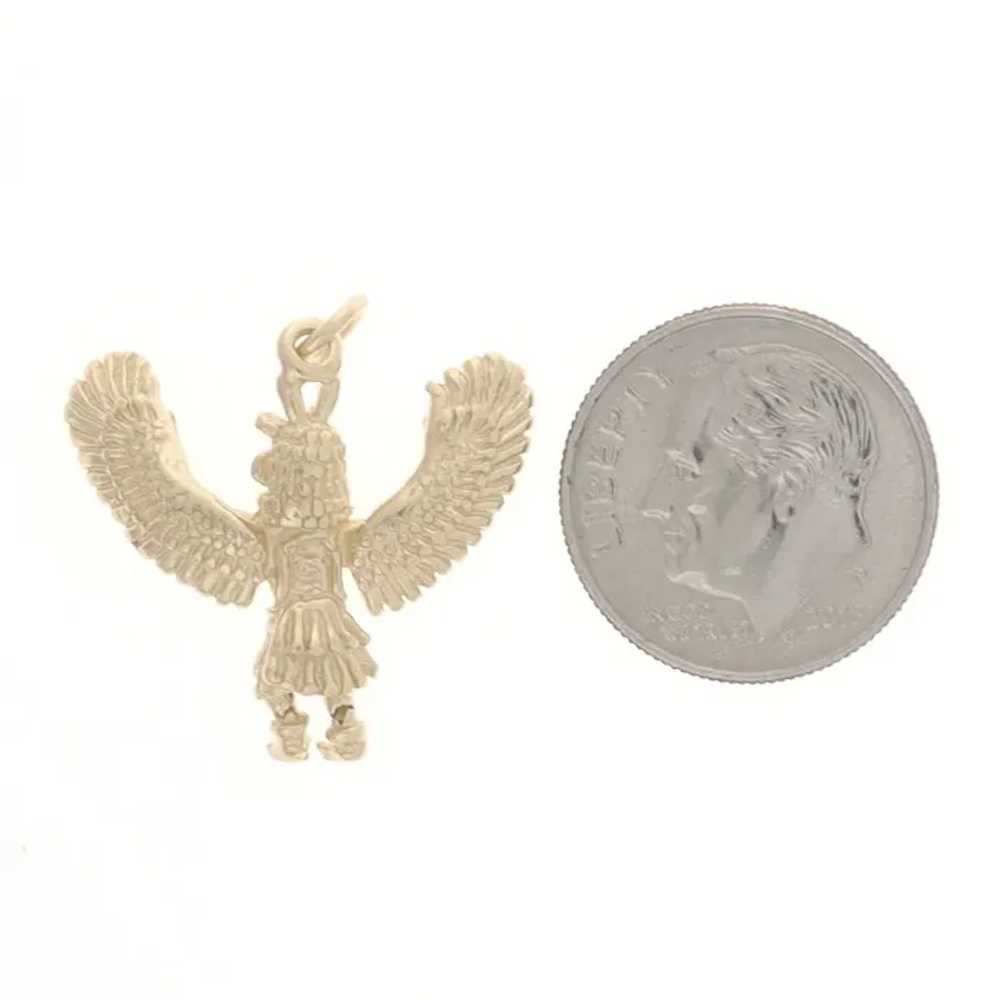 Yellow Gold Native American Eagle Dancer Charm - … - image 3