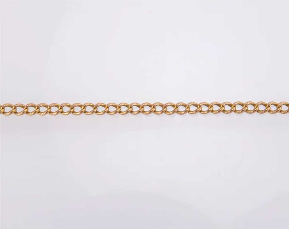 14K Yellow Gold Curb Link Chain 19.5" Necklace 2.… - image 4