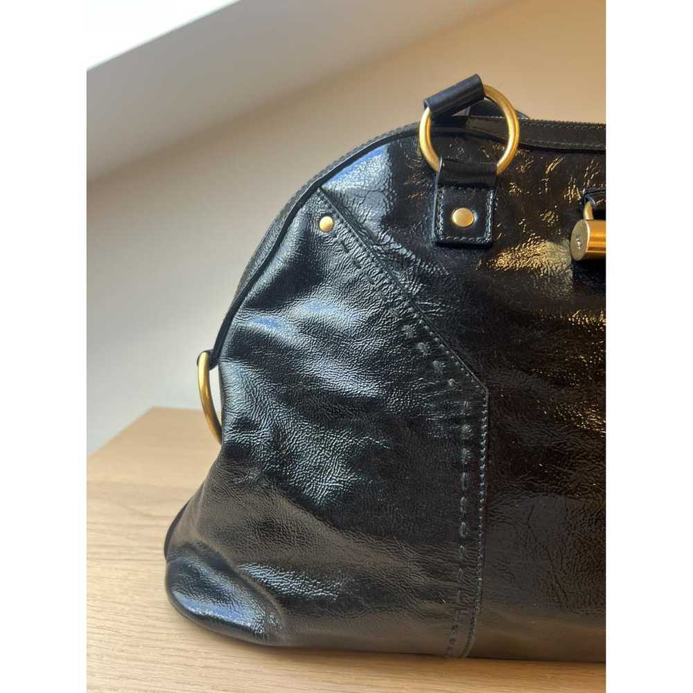 Yves Saint Laurent Muse patent leather handbag - image 3