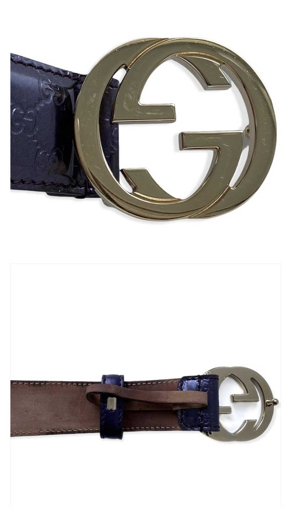 Gucci GUCCI VERNIS BELT GUCCISSIMA SUPREME Gg SIG… - image 2