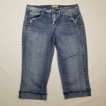 Earl Jean Blue Jeans Size 8 Womens Straight Medium Wash Blue Denim 