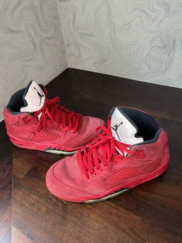 Nike × Streetwear × Vintage Jordan Red Suede 5s Si