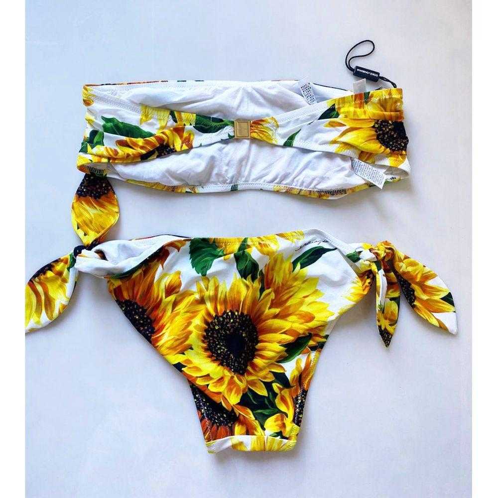 Dolce & Gabbana Sunflower Printed Two Piece Bande… - image 2