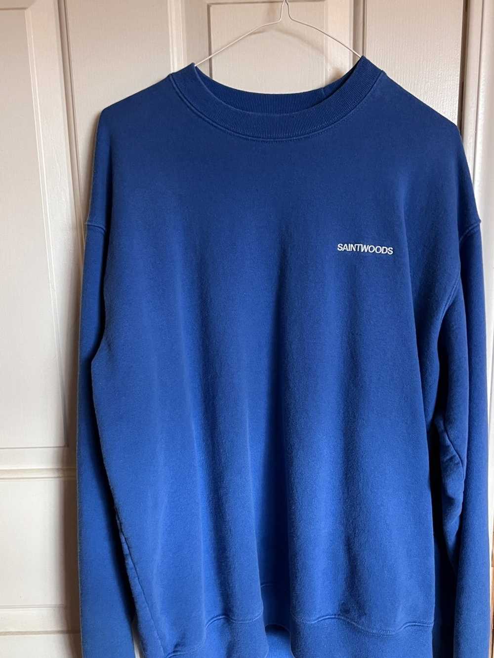 Saintwoods Saintwoods blue logo sweatshirt - image 1