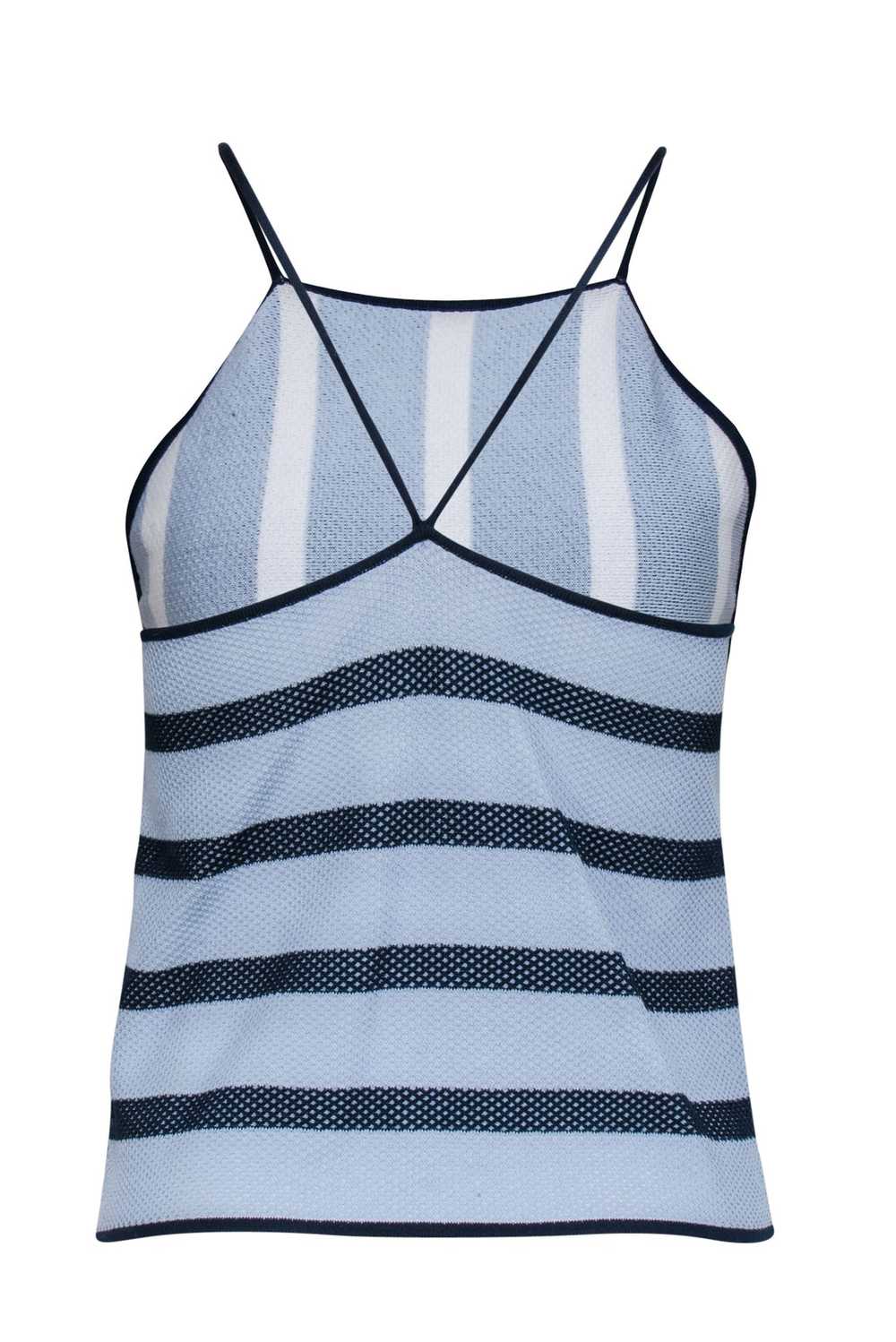 Club Monaco - Navy & White Stripe Knitted Tank To… - image 3