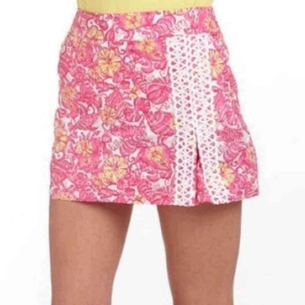 Lilly Pulitzer LILLY PULITZER Jarvey Skort Pink White… - Gem