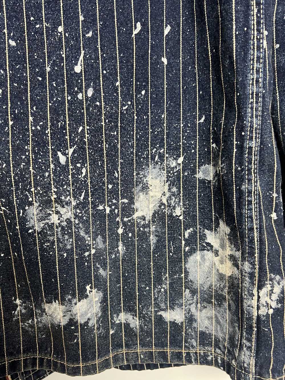 Sugar Cane & Co Paint Splattered Wabash Denim Wor… - image 8