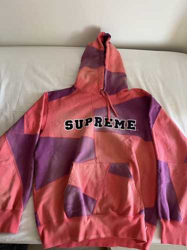 Supreme patchwork tie dye shop hooded sweatshirt tie dye