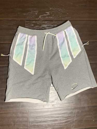 Nike Heather Gray Fleece Sweat Shorts 843520-063 Mens M FLAWS