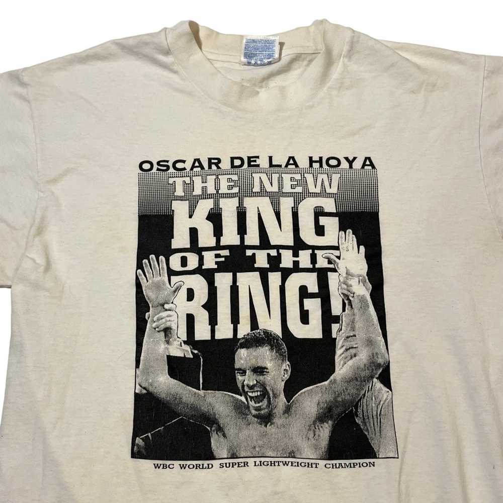 Hanes × Streetwear × Vintage 90s Oscar De La Hoya… - image 2