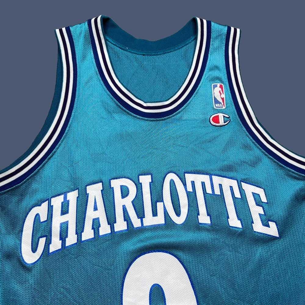 Vintage 90s Charlotte HORNETS Basketball Jersey Johnson Nba 40 