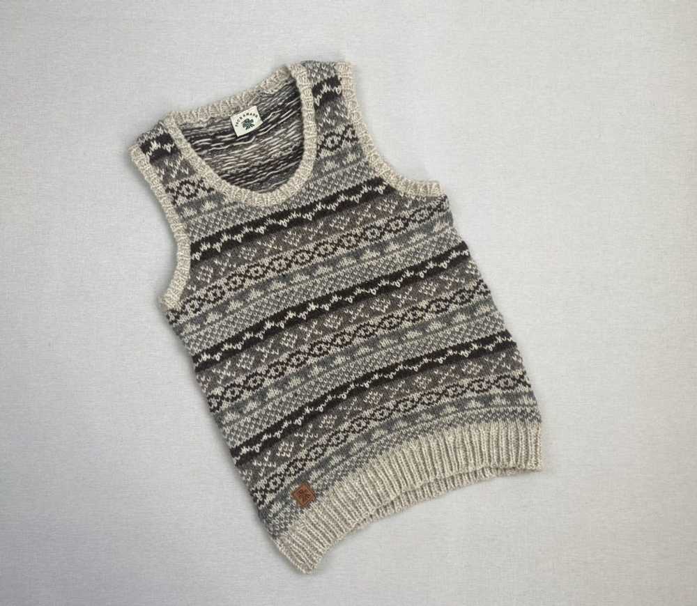 Vintage Women’s Pachamama Handknit Wool Vest Swea… - image 1