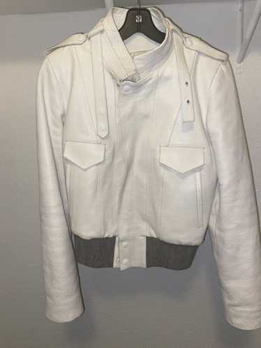 Balenciaga 2007 Balenciaga White Leather Jacket