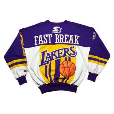 Official New Era LA Lakers NBA Distressed Logo Button Up Black Jersey  B4510_331 B4510_331