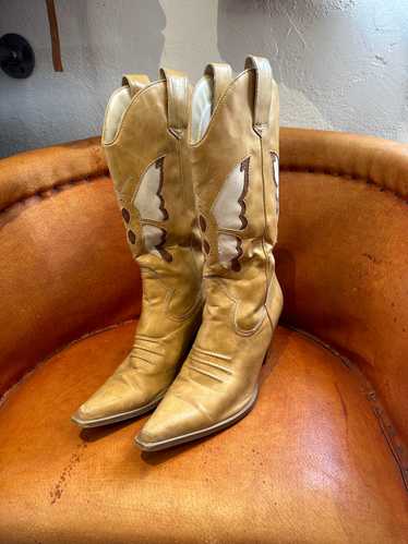 Vegan Butterfly Western Boots 10 - image 1