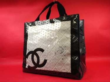 Chanel Chanel Translucent CC Perforated Tote Jumb… - image 1