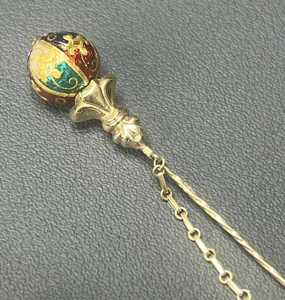 Victorian Austrian Empire 14k Gold Double Stick P… - image 6