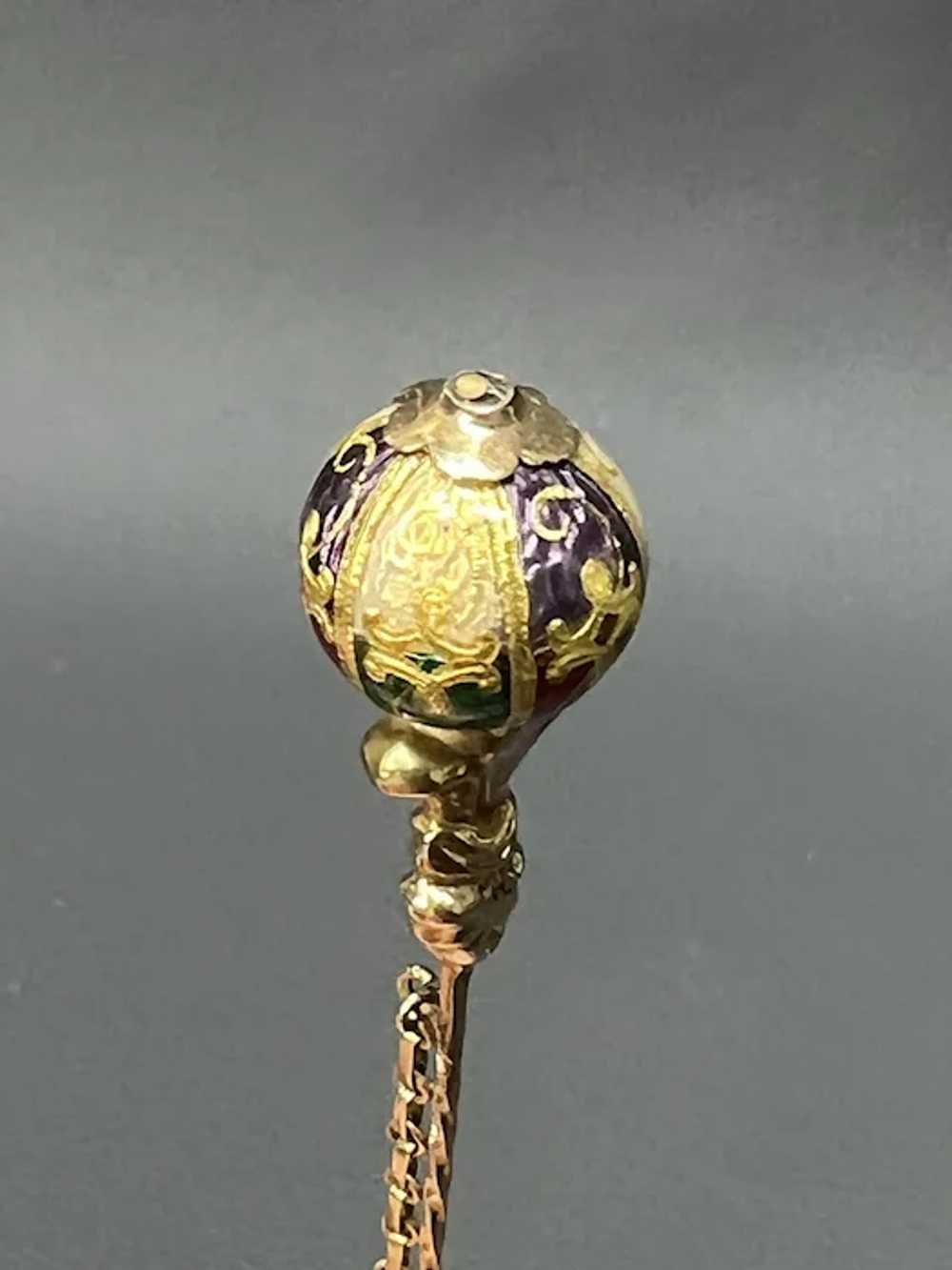 Victorian Austrian Empire 14k Gold Double Stick P… - image 9