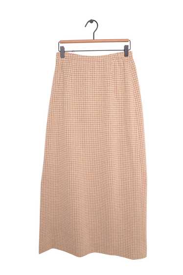 Metallic Gingham Maxi Skirt