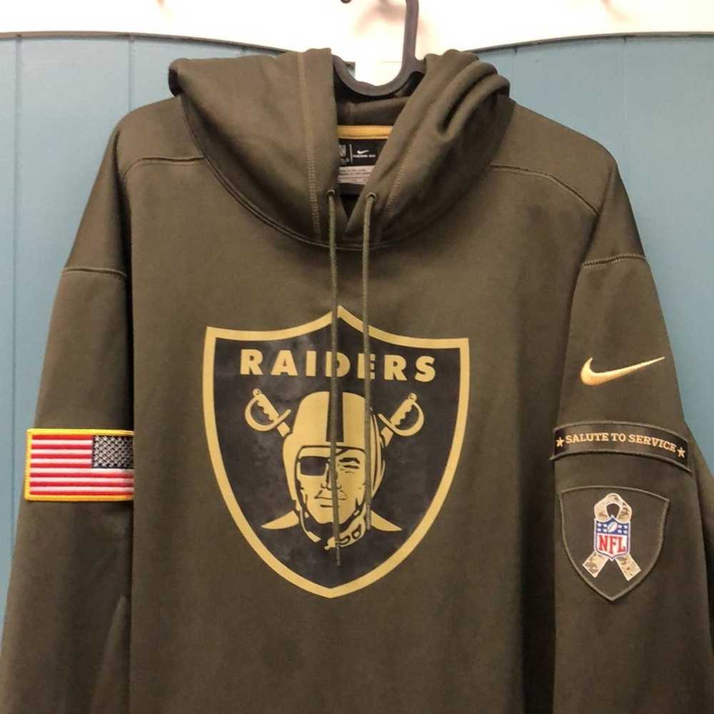 Nike Nike Las Vegas Raiders NFL Service Hoodie Me… - image 1