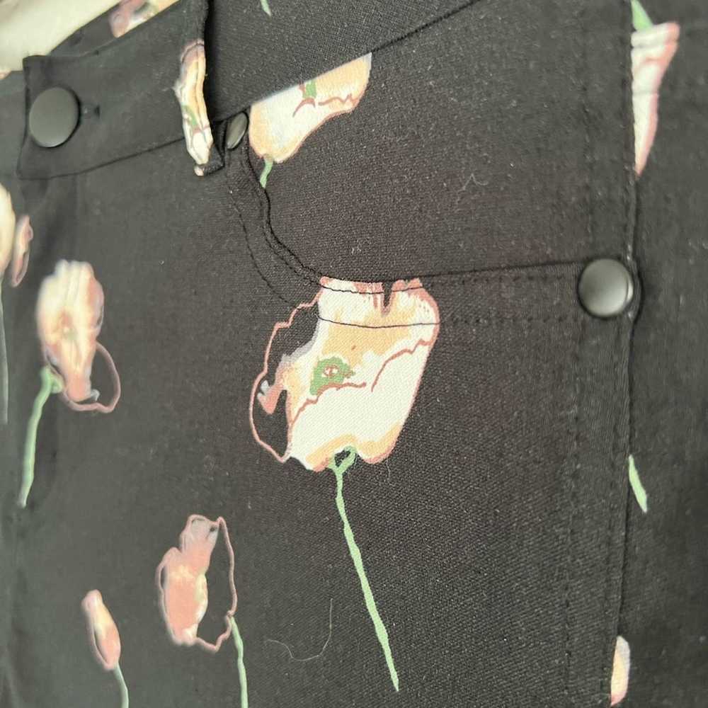 Jules JULES & LEOPOLD FLORAL BLACK DRESS PANTS RA… - image 4