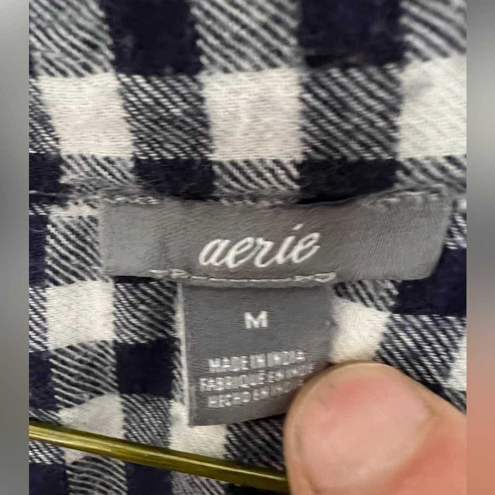 Other AERIE DARK NAVY BUTTON DOWN SOFT FLANNEL SH… - image 4