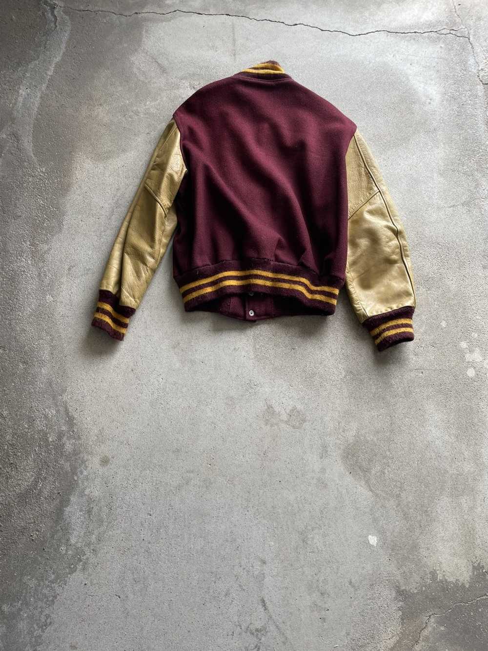 Vintage Vintage 60s blank wool varsity jacket - image 7