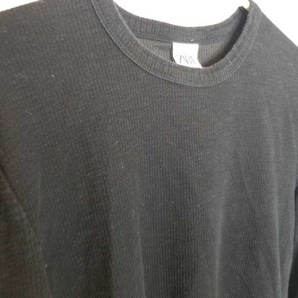 Zara ZARA S Long Sleeves Crew Neck Pullover Light… - image 5