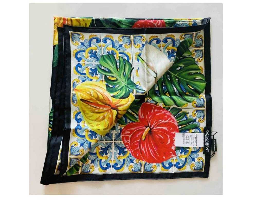 Dolce & Gabbana Jungle Tropical Flower Printed Si… - image 3