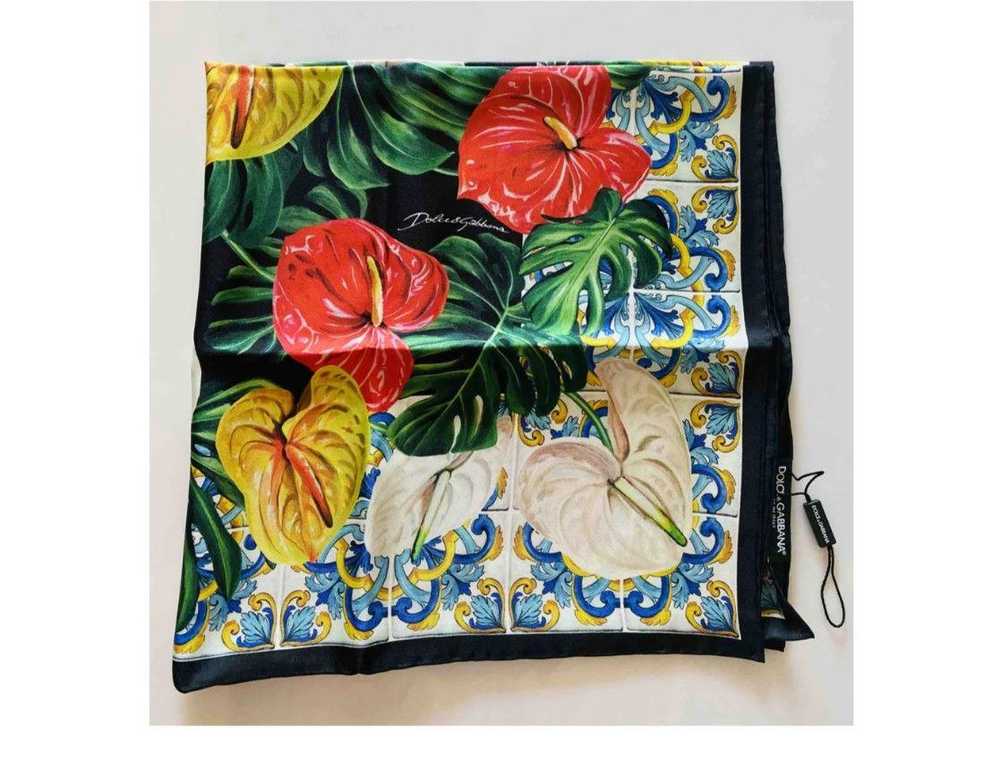 Dolce & Gabbana Jungle Tropical Flower Printed Si… - image 4