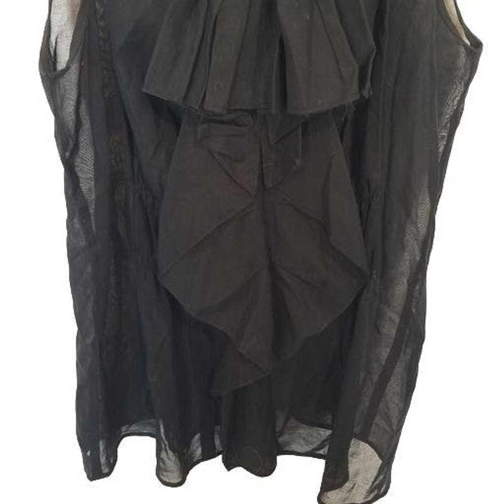 Vince Vince 4 Sheer Ruffle Front Sleeveless Halte… - image 3