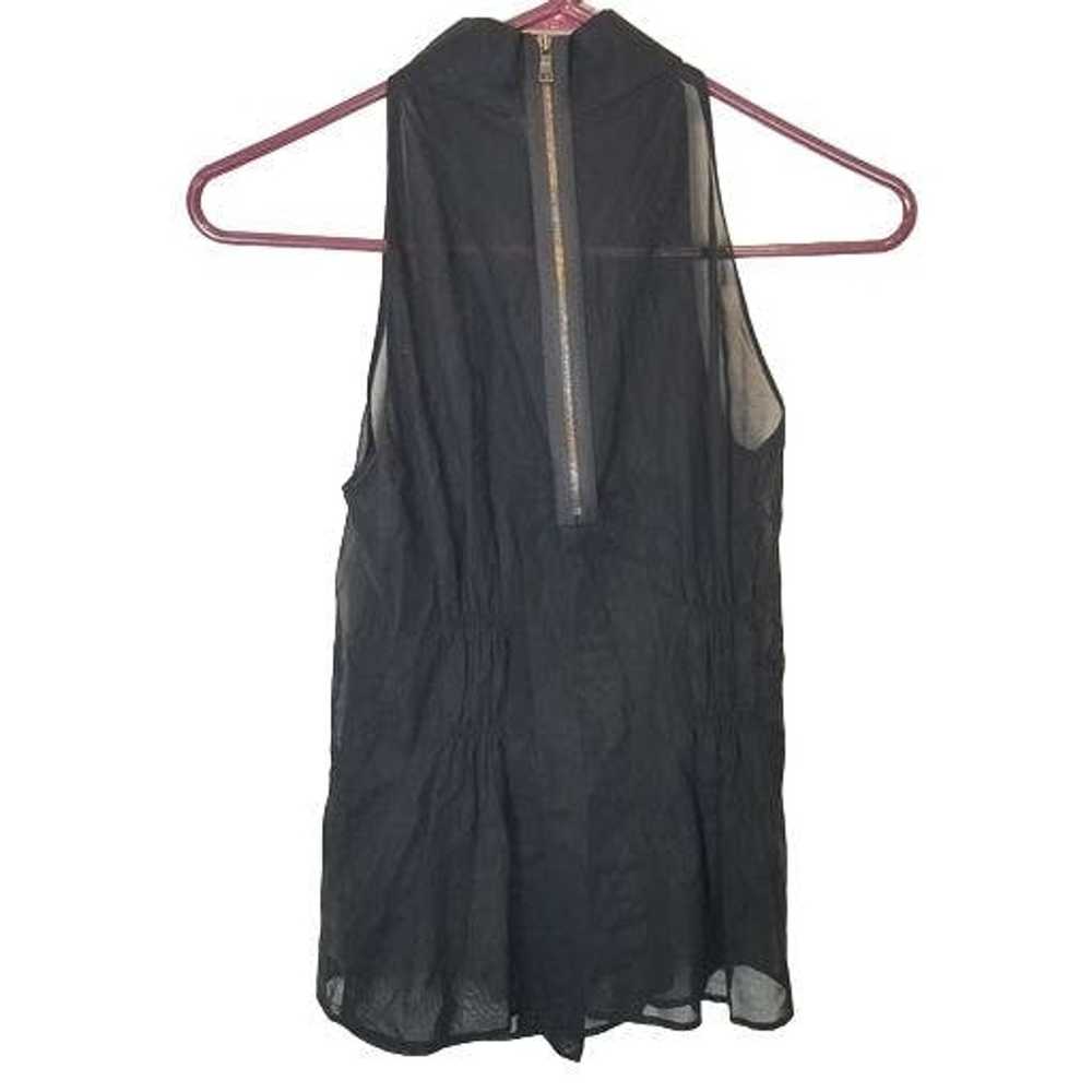 Vince Vince 4 Sheer Ruffle Front Sleeveless Halte… - image 7