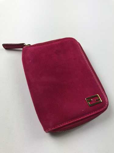 Fendi Fendi velvet FF zippy wallet