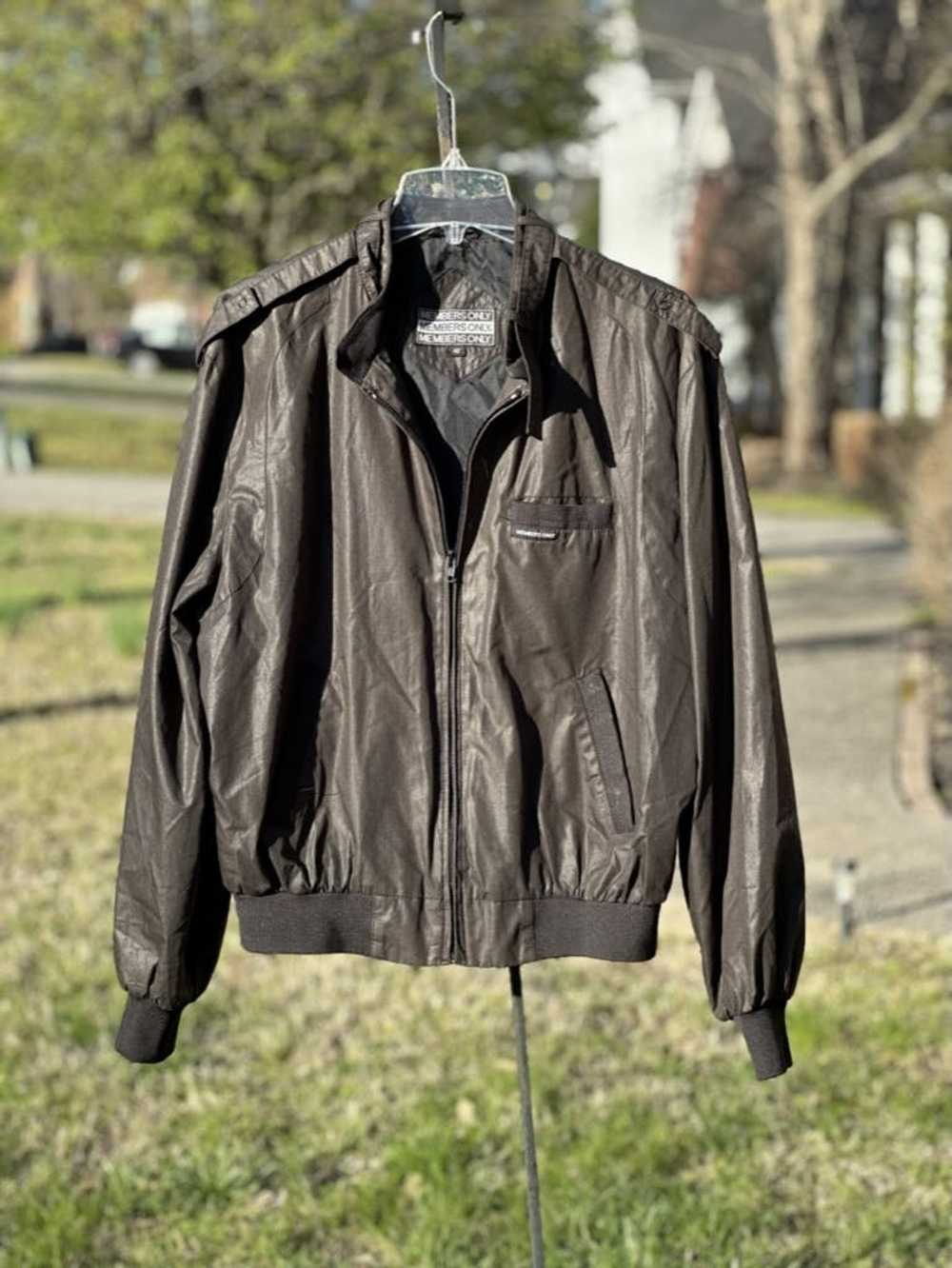 Members Only BLACK Members Only Cafe Racer Bomber… - image 1