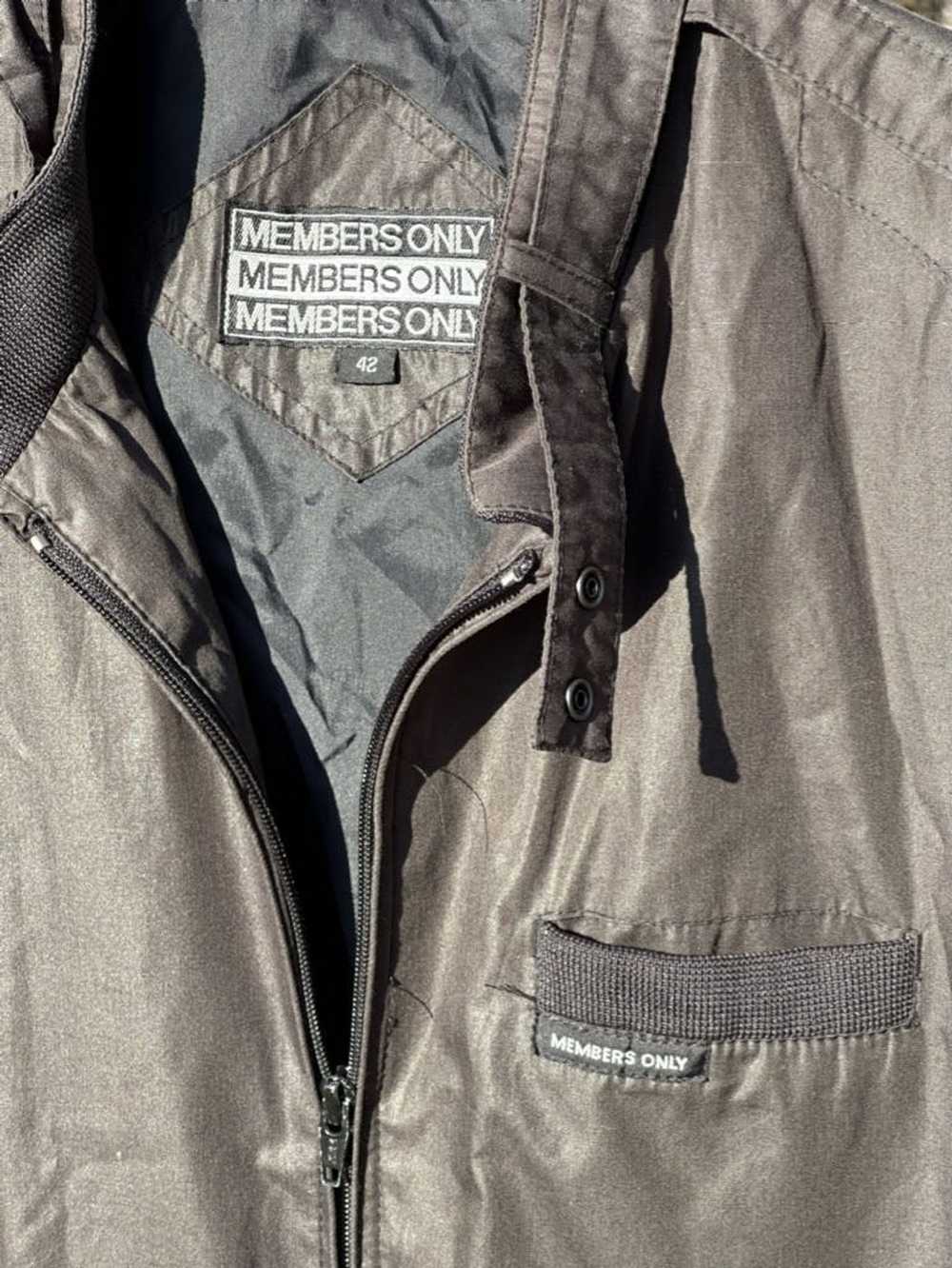 Members Only BLACK Members Only Cafe Racer Bomber… - image 2