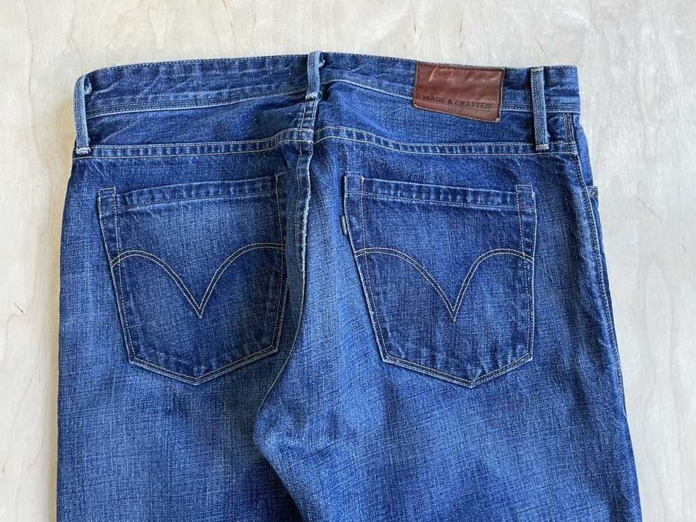 Levi's Made & Crafted Ruler Straight Jeans Distre… - image 7