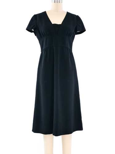 1960's Courreges Black Shift Dress