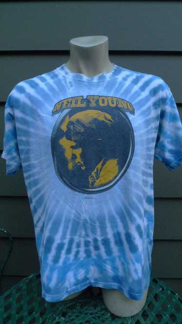Band Tees 2000 Neil Young Tye Dye Concert Shirt