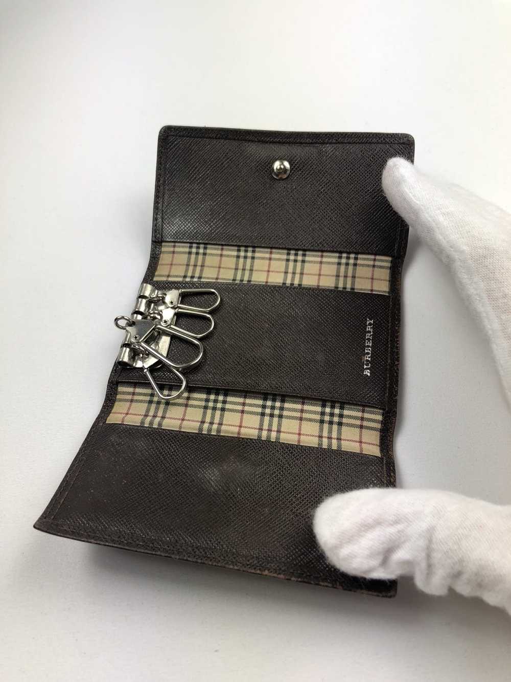 Burberry Burberry check leather key holder - image 3