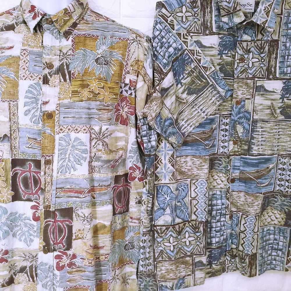 Hawaiian Shirt × Made In Usa × Vintage Lot of 2 V… - image 3