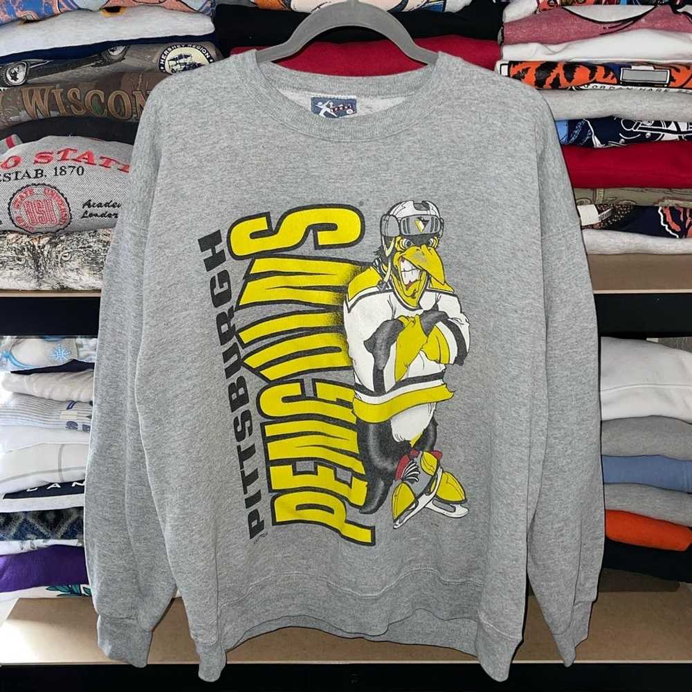 Vintage 90s Colorado Avalanche Crew Neck Sweatshirt Lee Sport L