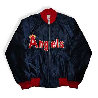 Vintage 80s California Anaheim Angels Starter Jacket Mens L Satin MLB  Baseball