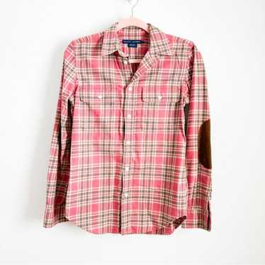 Ralph Lauren Ralph Lauren Red Green Plaid Button … - image 1