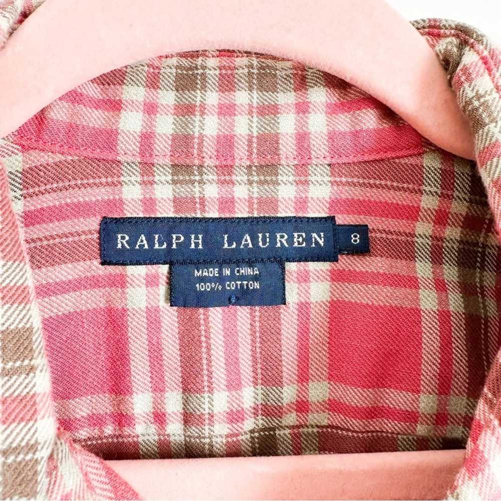 Ralph Lauren Ralph Lauren Red Green Plaid Button … - image 4